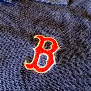 Boston Red Sox Polo Shirt Navy Blue Size XXL